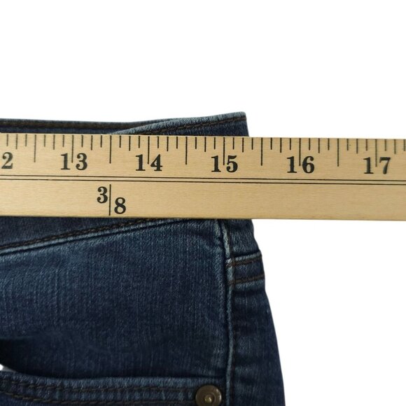 Loft Modern Skinny Jeans Womens Size 28/6 Mid Rise Dark Wash Stretch Denim - Picture 12 of 14